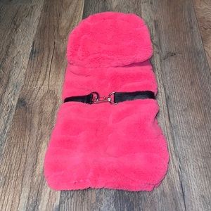 Companion Road Pink Belted Dog Coat XS
